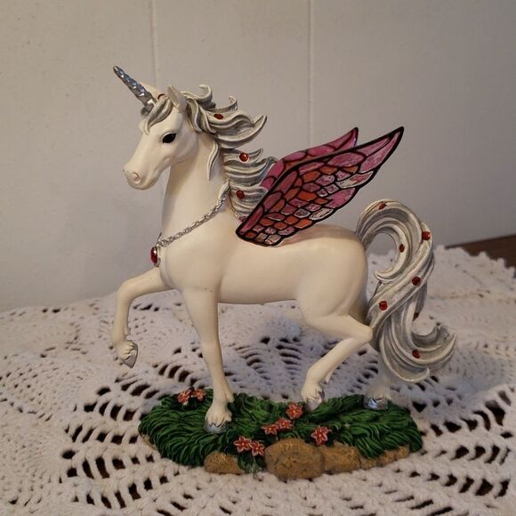 Hamilton Collection "Ruby Regalia" - Jeweled Reflections Unicorn Collection - Picture 1 of 5